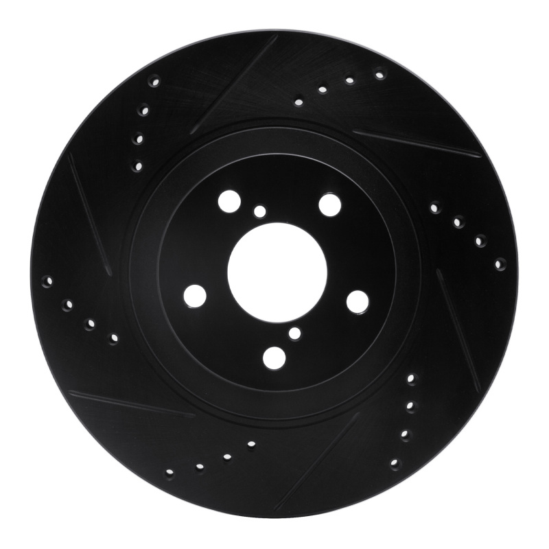 Scion FR-S Brake Rotor (1) - Front Left - R1 Concepts - Drilled & Slotted - Black - `04-`25 Scion FR-S Brake Rotor (1) - Front Left - R1 Concepts - Drilled & Slotted - Black - `04-`25